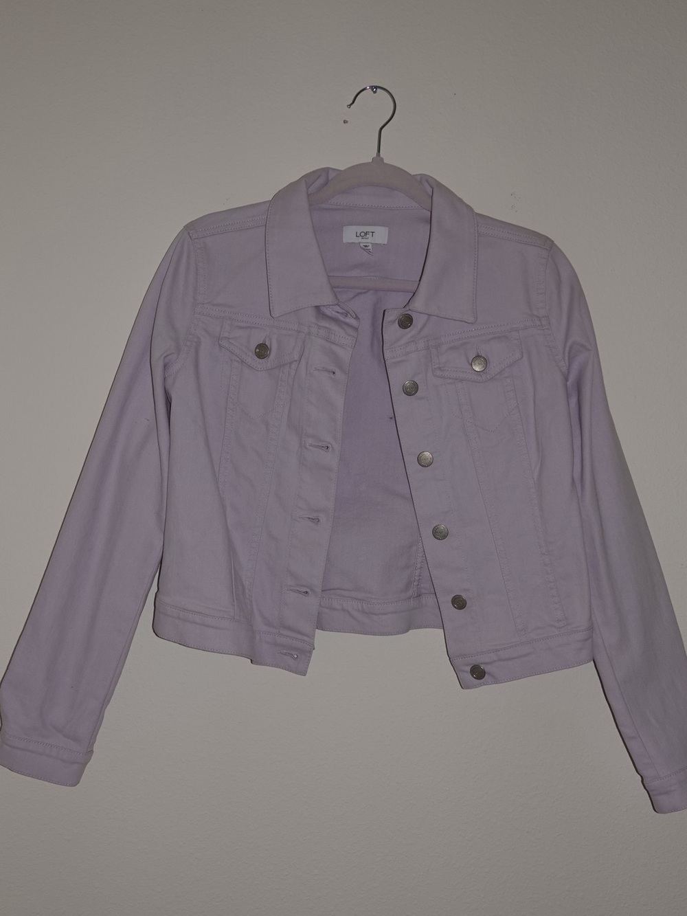 LOFT Lavender Denim Jacket